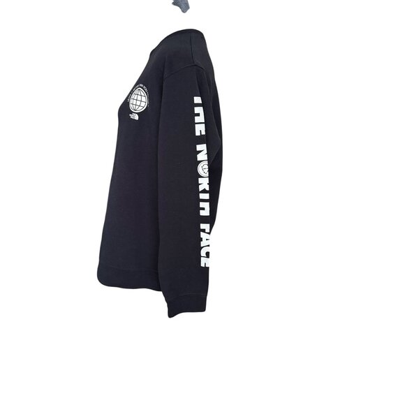 The North Face Womens Black Crewneck Sweatshirt Leave It Better Graphic Size M - Picture 3 of 4